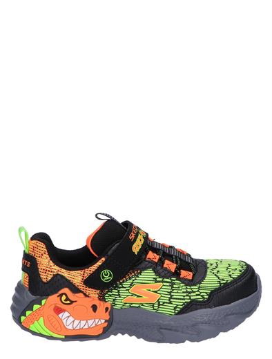 Skechers Skech-O-Saurus Lights Black Orange