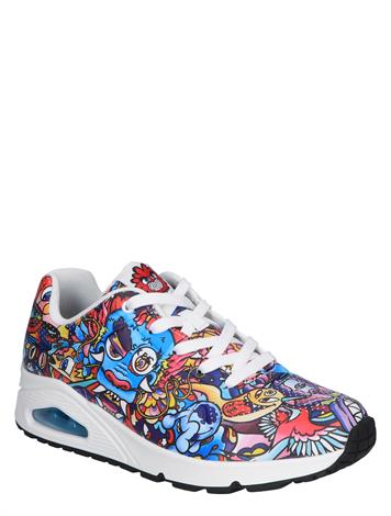 Skechers Uno Color Doodle Skech Air Multi Color