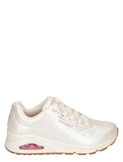 White and hot sale gold skechers