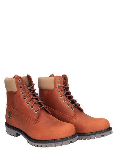 Timberland Premium 6 Inch Waterproof Laced Boot Medium Orange Full 