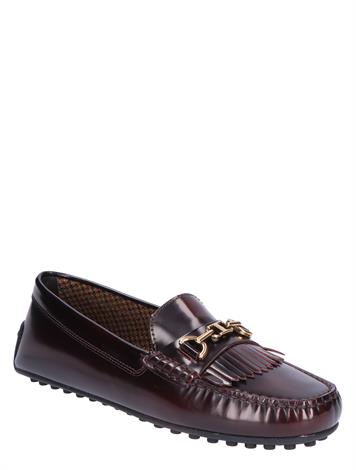 Tod's City Gommino Driving Shoe in Leather Bordeaux