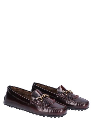 Tod's City Gommino Driving Shoe in Leather Bordeaux