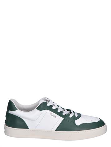 Tod's Sneakers in Leather White Green