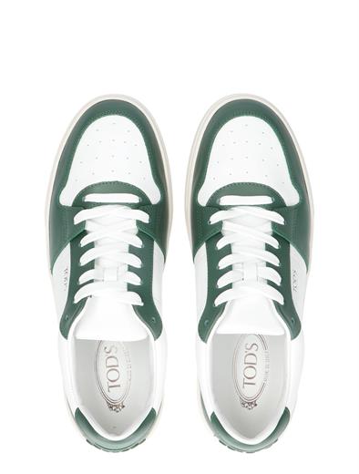 Tod's Sneakers in Leather White Green