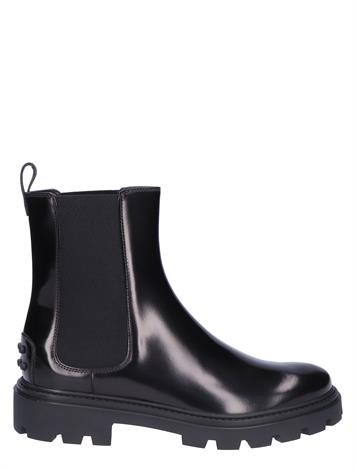 Tods Chelsea Boot in Leather Black