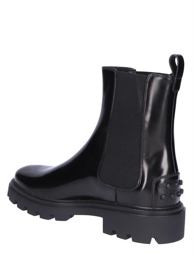 Tods Chelsea Boot in Leather Black