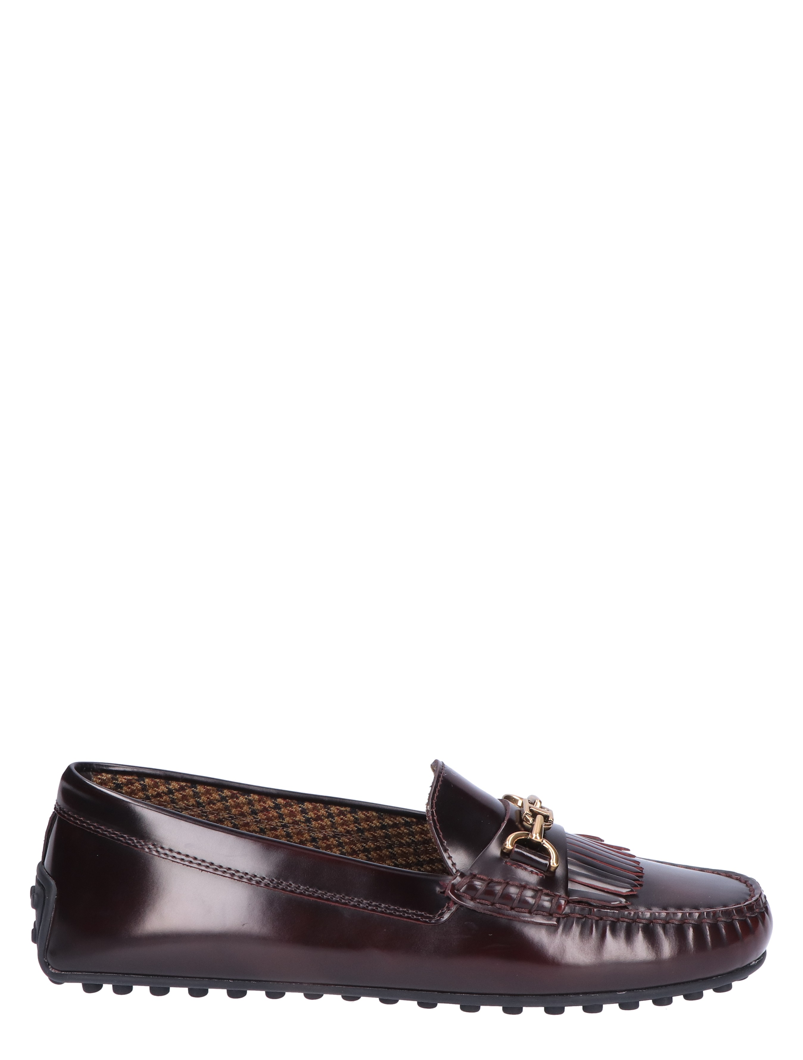 Tods City Gommino Driving Shoe in Leather Bordeaux Instapschoenen