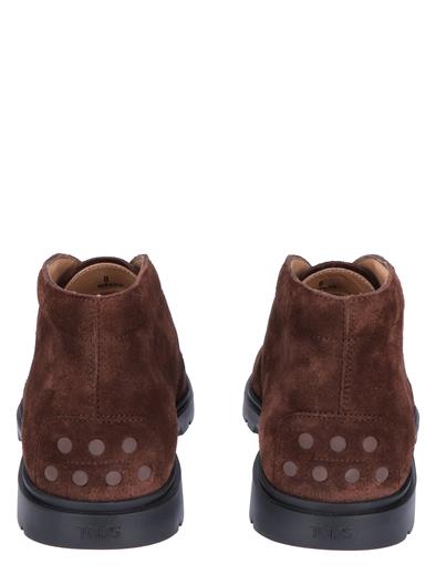 Tods Dessert Boot in Suede Marrone Africa