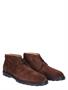 Tods Dessert Boot in Suede Marrone Africa