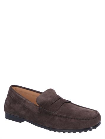 Tods Loafers in Suede Brown