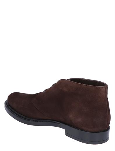 Tods Short Ankle Boot in Suede Brown