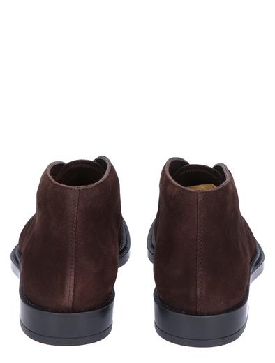 Tods Short Ankle Boot in Suede Brown