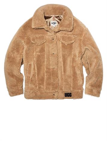 UGG Frankie Sherpa Trucker Jacket Camel