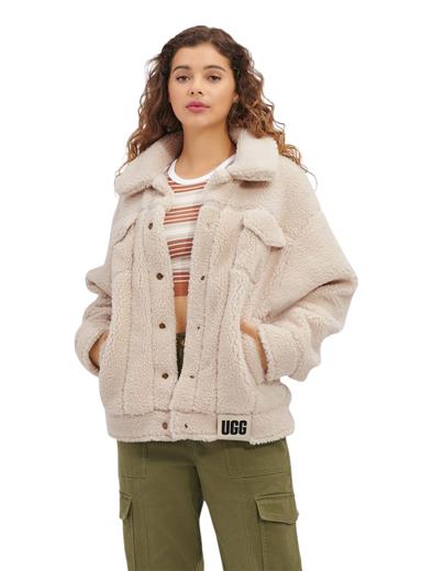 UGG Frankie Sherpa Trucker Jacket Natural