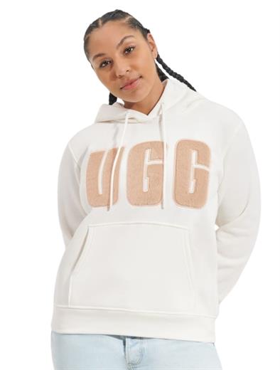 UGG Rey UGGfluff Logo Hoodie Nimbus Sand