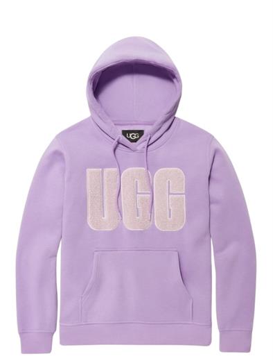 UGG Rey UGGfluff Logo Hoodie Purple Jade