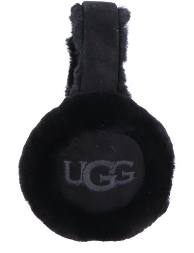 UGG Sheepskin Embroidery Earmuff Black