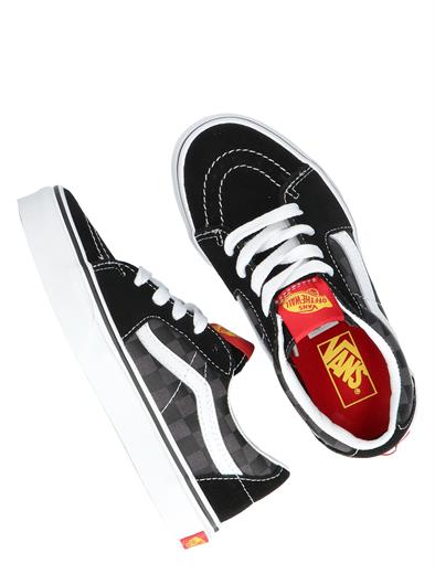 vans sk8 low checkerboard black