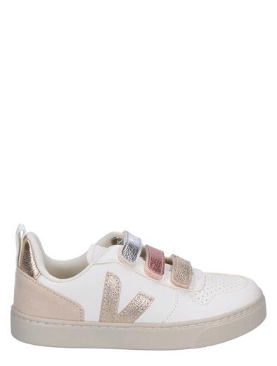 Veja Small V-10 Multico White Shiny