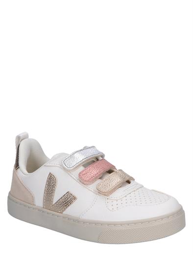 Veja Small V-10 Multico White Shiny