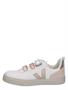 Veja Small V-10 Multico White Shiny