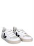 Veja Small V-10 White Black