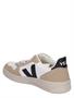 Veja V-10 Chromefree Leather Women White Black Sahara